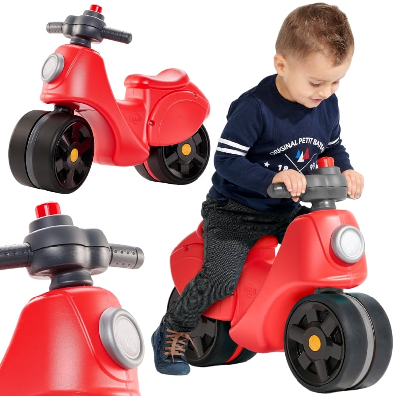 FALK Jeździk Scooter Strada Scooter Czerwony Ciche Opony od 1 Roku
