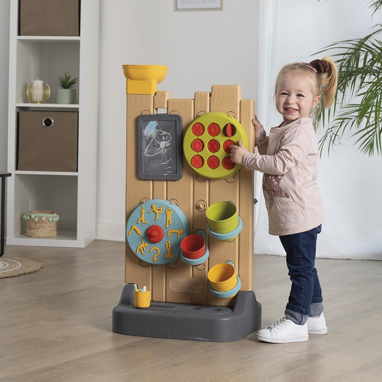 SMOBY Ścianka Aktywności Dwustronna - Tablica Manipulacyjna Montessori