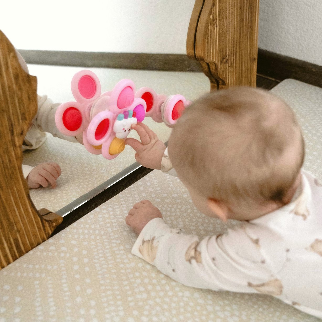 Spinner Pop-it Zabawka Sensoryczna Jednorożec Gwiazdka Chmurka Wymienne 3 szt. Różowy WOOPIE BABY – zdjęcie 7