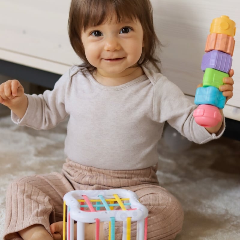 TOOKY TOY Box Pudełko XXL Montessori Edukacyjne 5w1 Sensoryczne 11-12 Mies