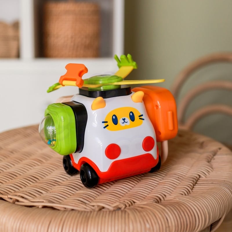 WOOPIE BABY Montessori Manipulacyjny Zestaw Konstrukcyjny Samochód Kotek 1