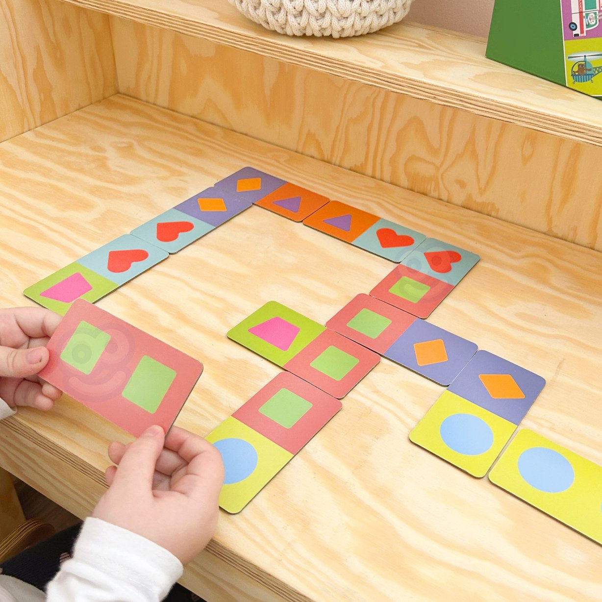 Gra Edukacyjna Transport Zwierzęta Puzzle Domino Montessori WOOPIE – zdjęcie 12