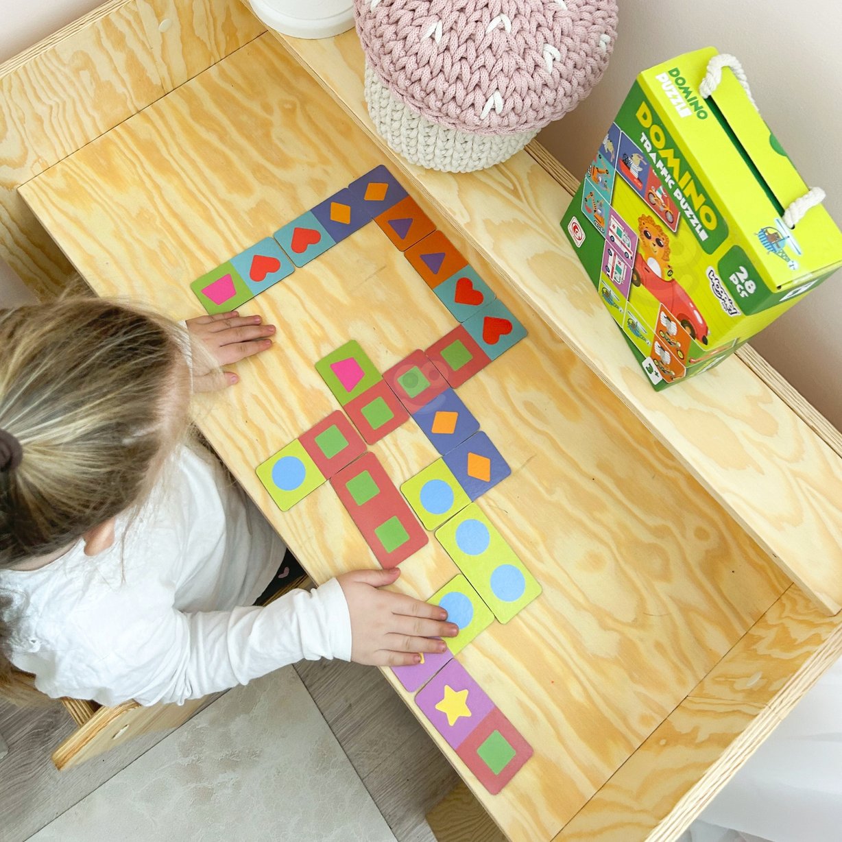 Gra Edukacyjna Transport Zwierzęta Puzzle Domino Montessori WOOPIE – zdjęcie 13