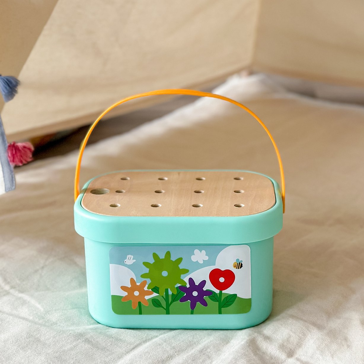 Konstrukcyjny BOX Motoryczny Montessori 12w1 FSC WOOPIE GREEN – zdjęcie 18