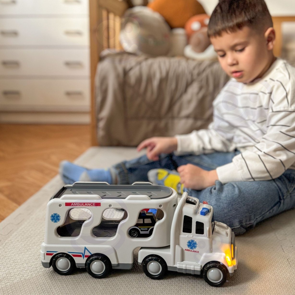 Laweta Drogowa zestaw 5 Aut - Ambulans WOOPIE – zdjęcie 15
