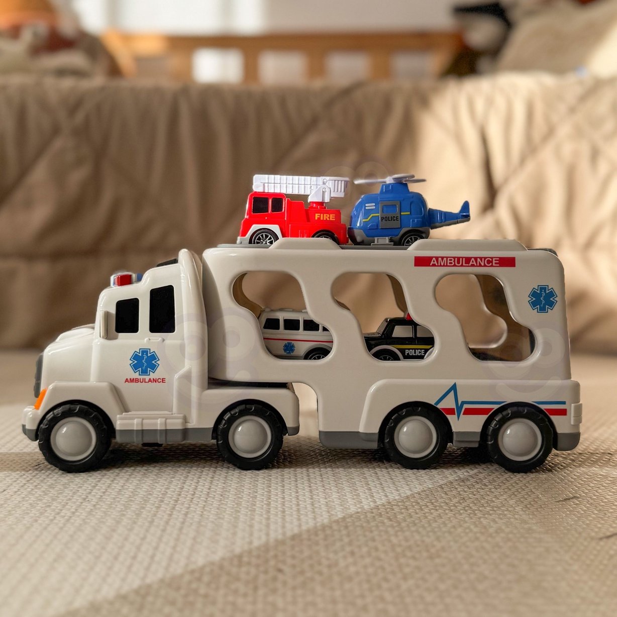 Laweta Drogowa zestaw 5 Aut - Ambulans WOOPIE – zdjęcie 16