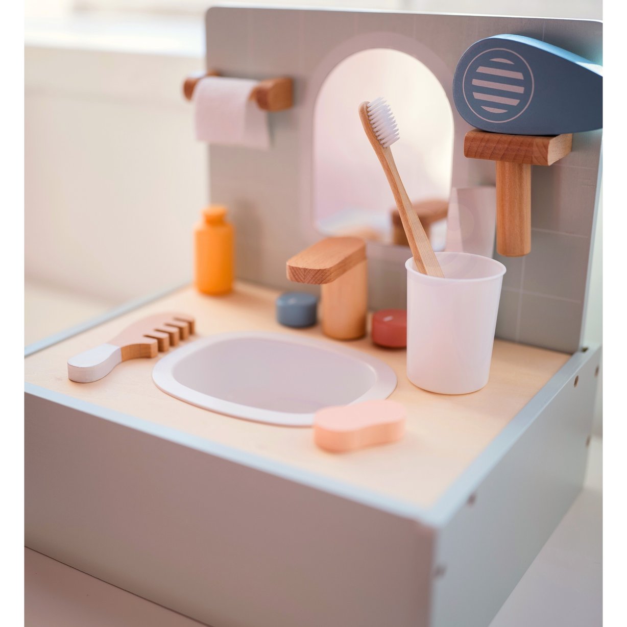 Toilet Bathroom Toaleta Drewniana Łazienka z Akcesoriami TOOKY TOY – zdjęcie 11