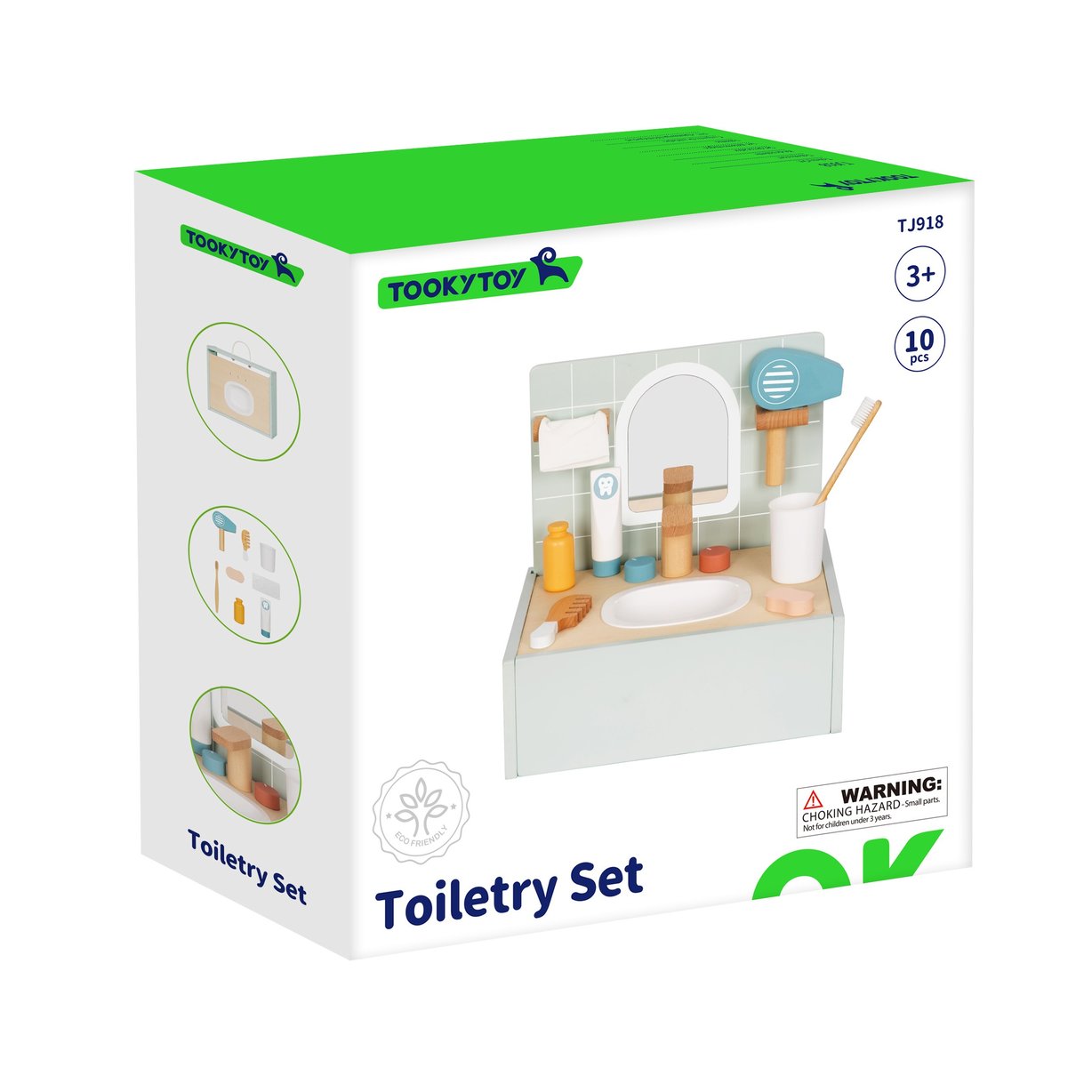 Toilet Bathroom Toaleta Drewniana Łazienka z Akcesoriami TOOKY TOY – zdjęcie 18