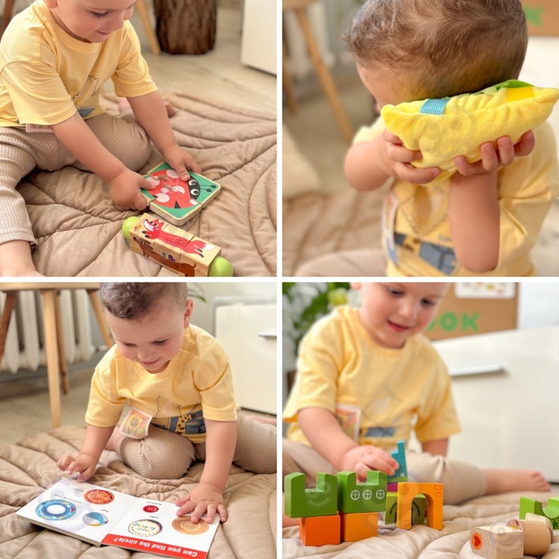 TOOKY TOY Box Pudełko XXL Montessori Edukacyjne 7w1 Sensoryczne 22-24 Mies