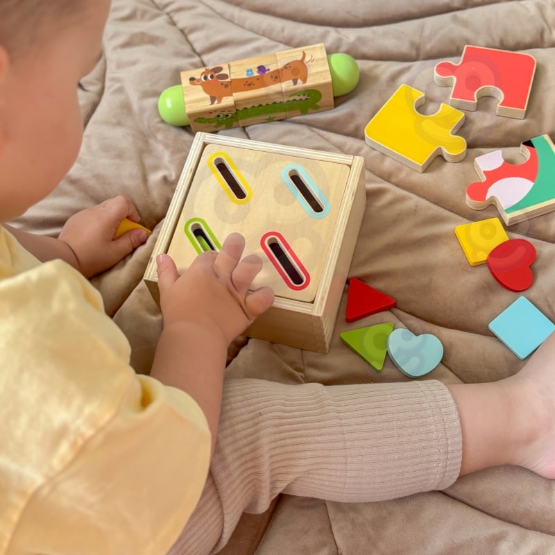 TOOKY TOY Box Pudełko XXL Montessori Edukacyjne 7w1 Sensoryczne 22-24 Mies