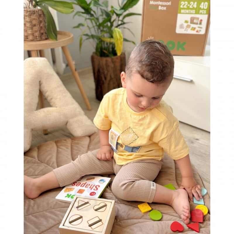 TOOKY TOY Box Pudełko XXL Montessori Edukacyjne 7w1 Sensoryczne 22-24 Mies
