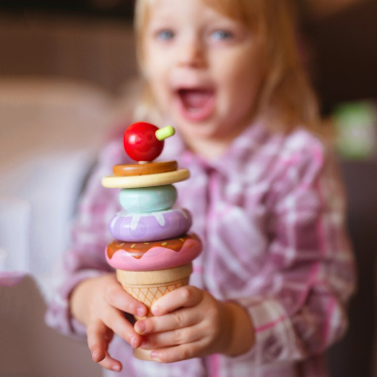 Woopie Green Drewniane Lody Ukladanka Montessori Cukiernia 12 El Fsc 10