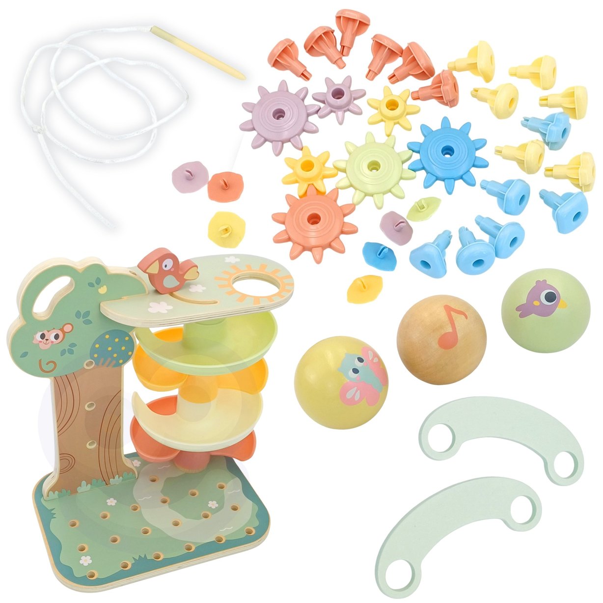 Woopie Green Drzewko Aktywnosci Kulodrom Montessori 4w1 Fsc 2