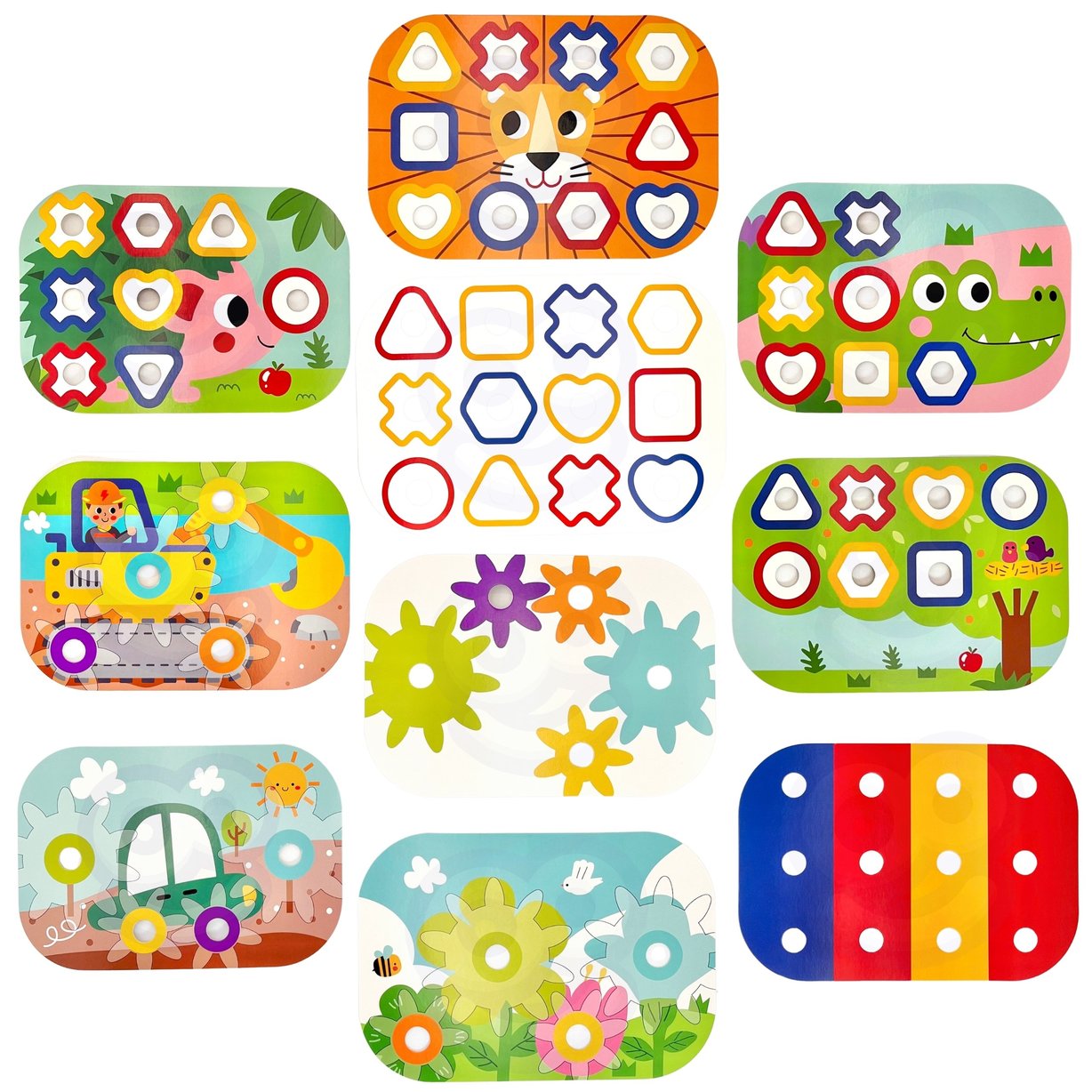 Woopie Green Konstrukcyjny Box Motoryczny Montessori 12w1 Fsc 3