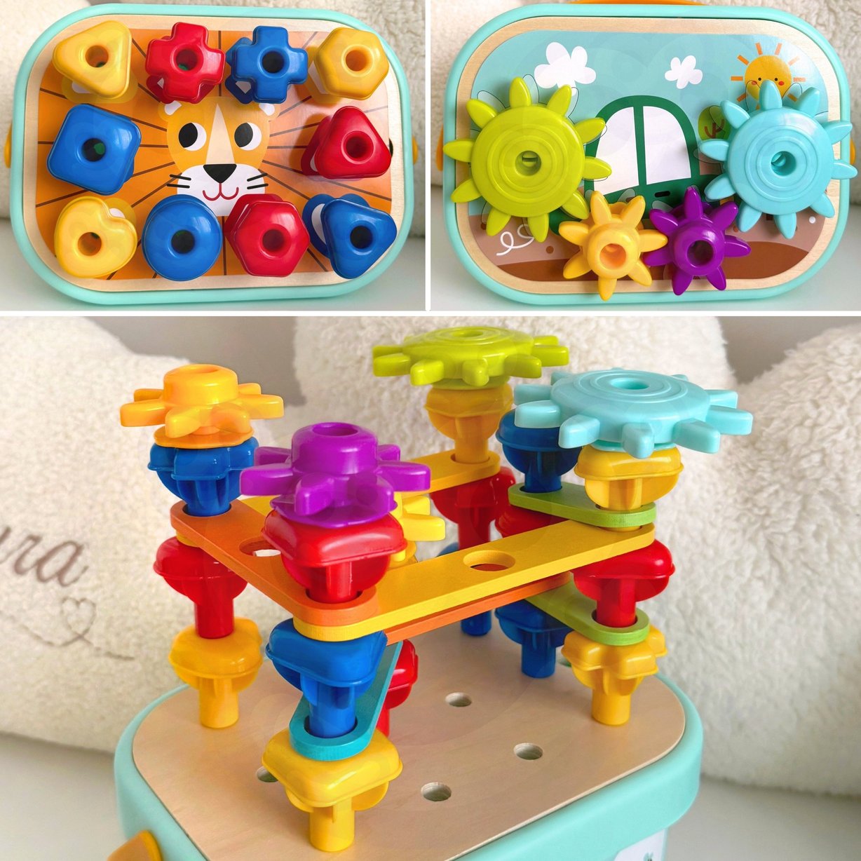 Woopie Green Konstrukcyjny Box Motoryczny Montessori 12w1 Fsc 8