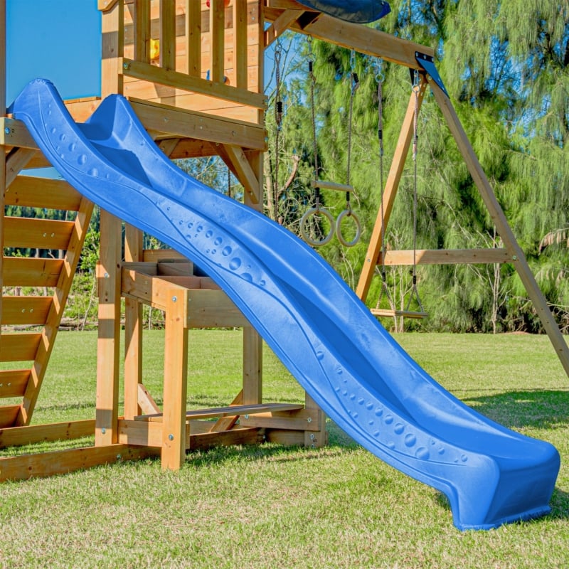 AXI Mitch Play Tower - Duży Plac Zabaw Drewniany Zjeżdżalnia Huśtawki Ścianka Wspinaczkowa + Wieża