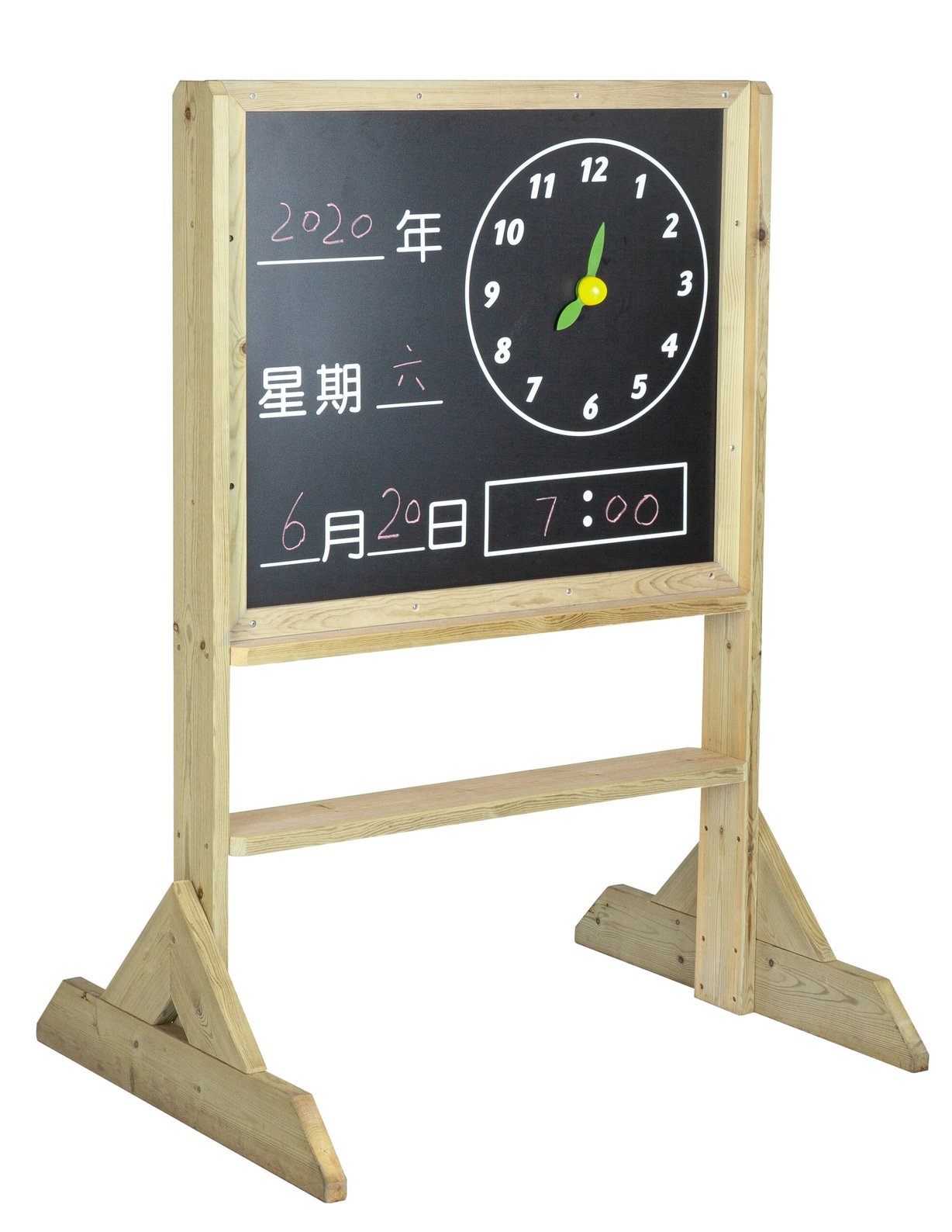 Tablica Manipulacyjna Kredowa 2w1 Nauka Czasu i Pogody CLASSIC WORLD EDU