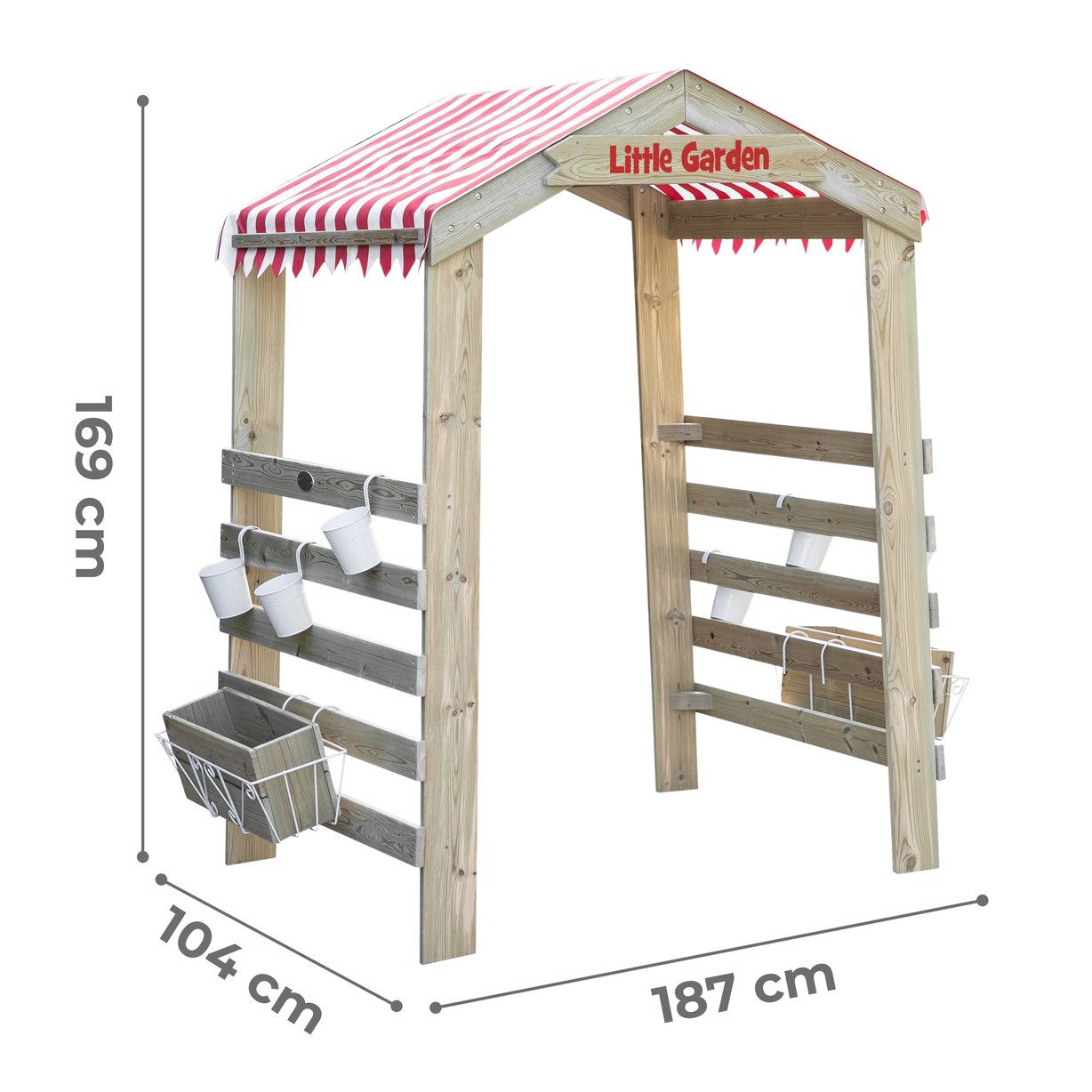 Drewniana Brama Ogrodowa Pergola Kwietnik CLASSIC WORLD EDU