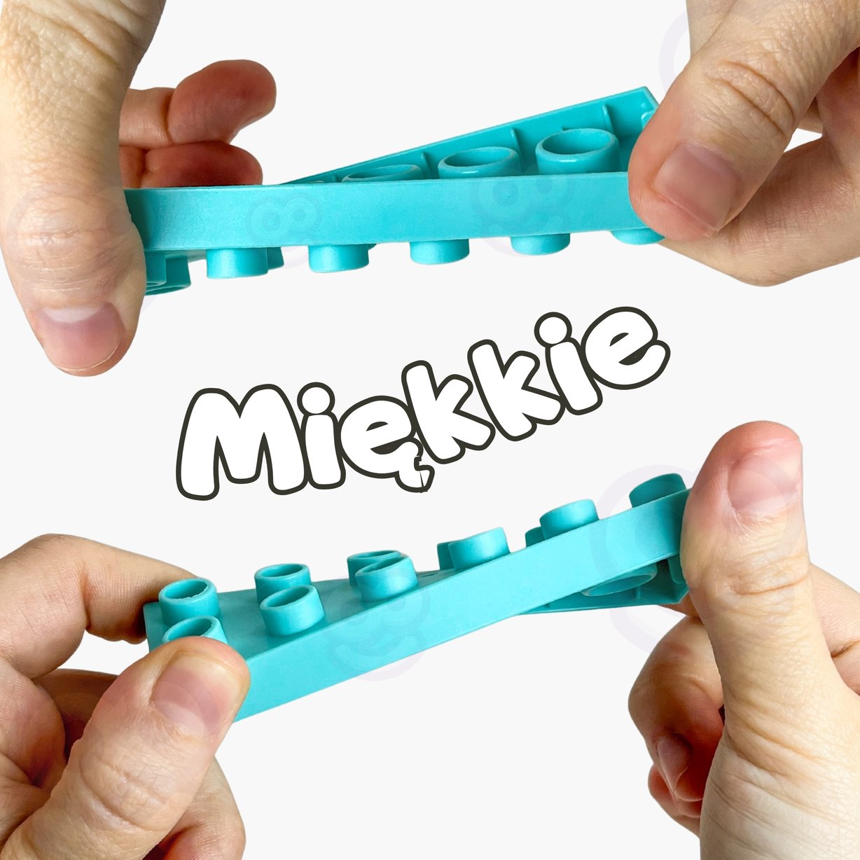 Miękkie Klocki Soft Blocks w Pudełku z Rączką 99 el. WOOPIE