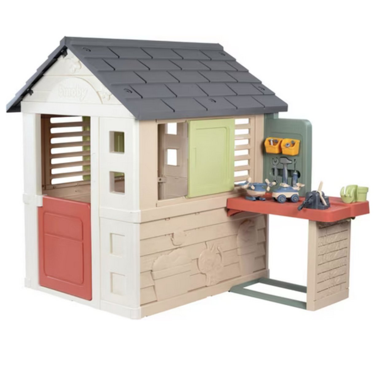 Domek z Warsztatem + 39 akcesoriów SMOBY