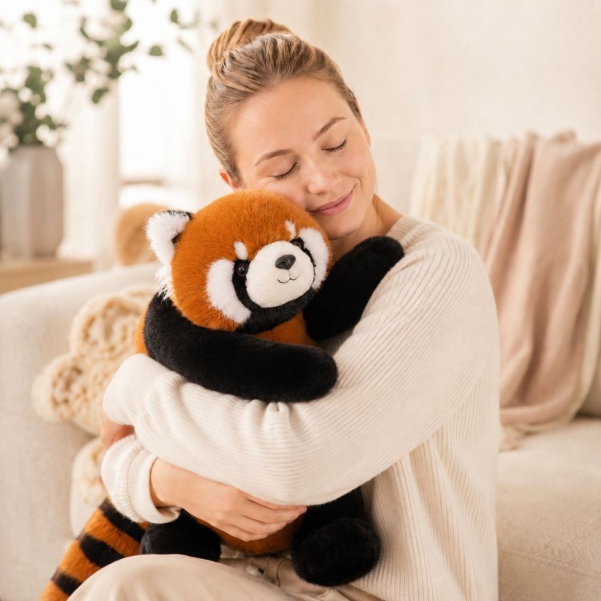 Pluszak Obciążeniowy Ruda Panda Ciężkomiś 65 cm 2,5 kg WOOPIE