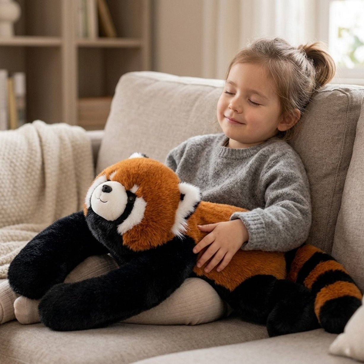 Pluszak Obciążeniowy Ruda Panda Ciężkomiś 65 cm 2,5 kg WOOPIE