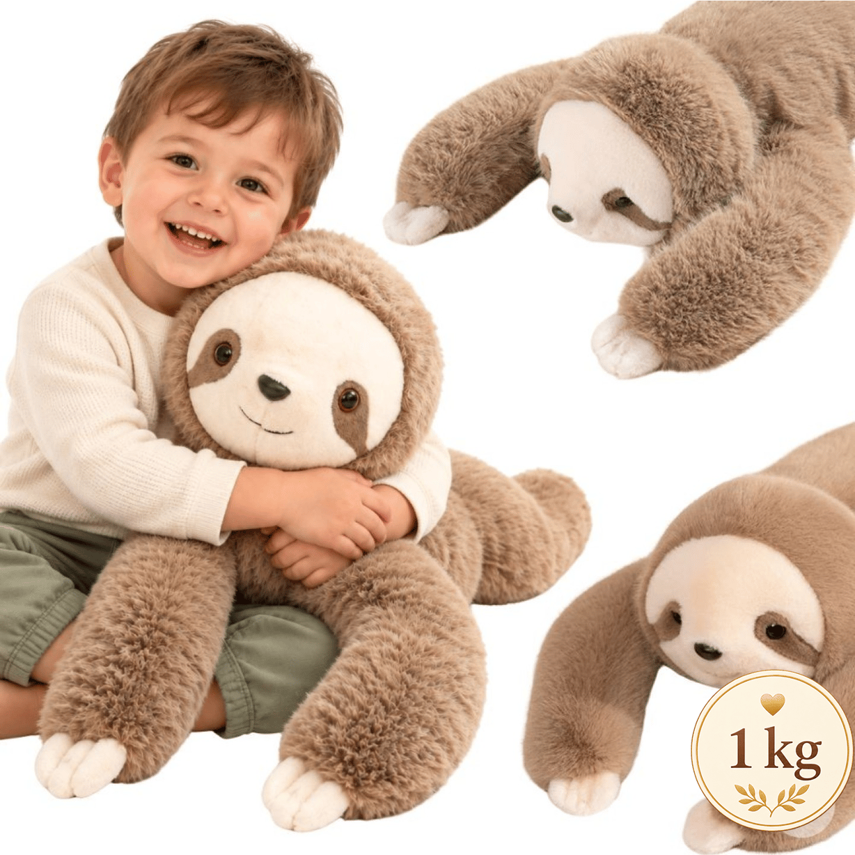 Pluszak Obciążeniowy Leniwiec Ciężkomiś 65 cm 1 kg WOOPIE