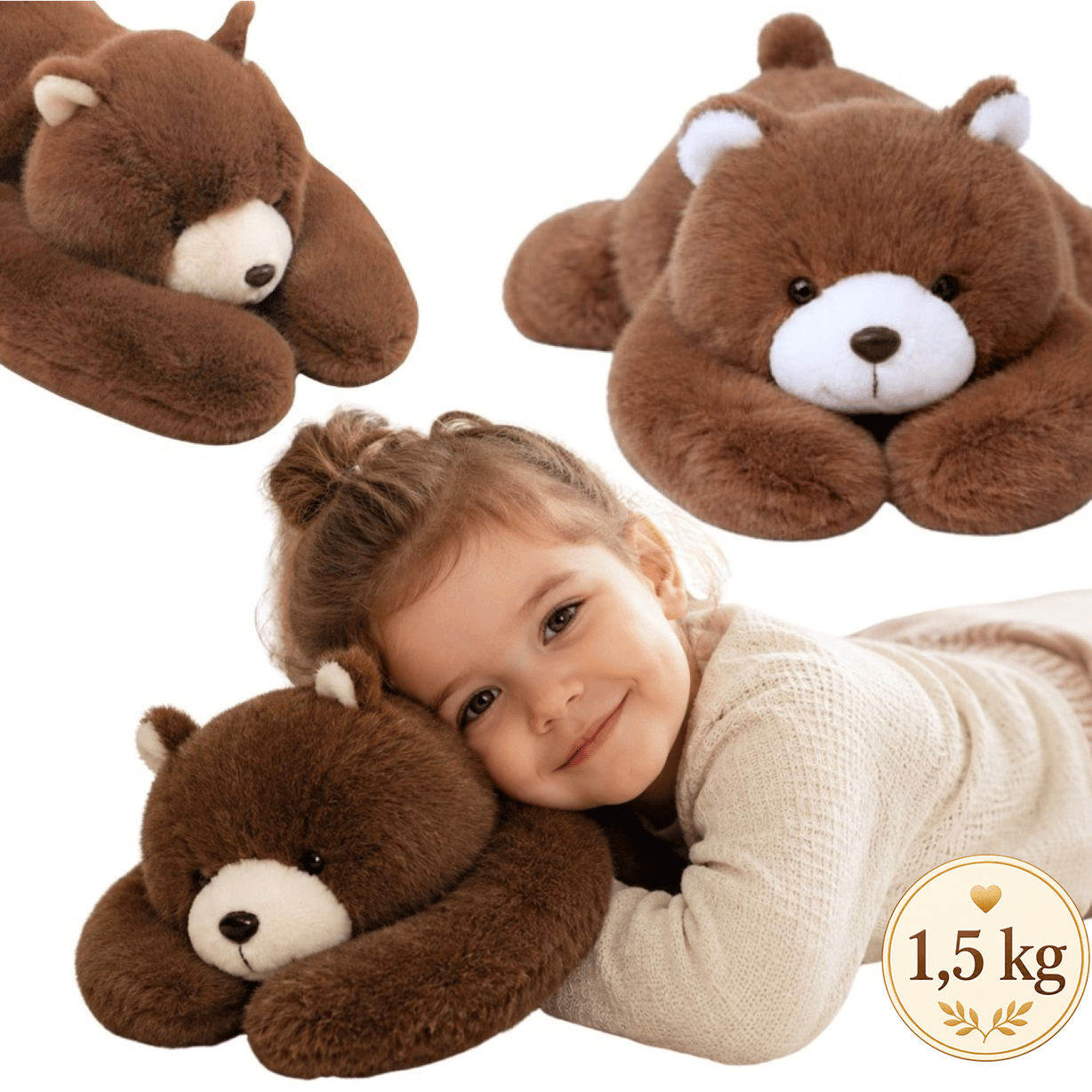 Pluszak Obciążeniowy Miś Niedźwiadek Ciężkomiś 65 cm 1,5 kg WOOPIE