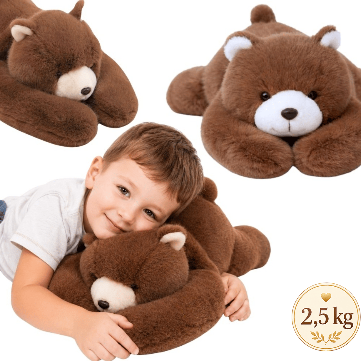 Pluszak Obciążeniowy Miś Niedźwiadek Ciężkomiś 65 cm 2,5 kg WOOPIE