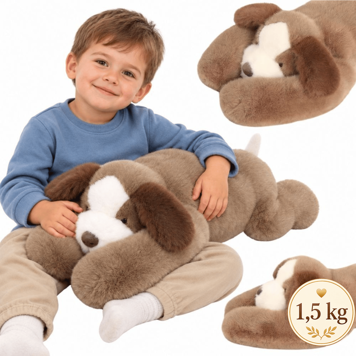 Pluszak Obciążeniowy Piesek Ciężkomiś 65 cm 1,5 kg WOOPIE