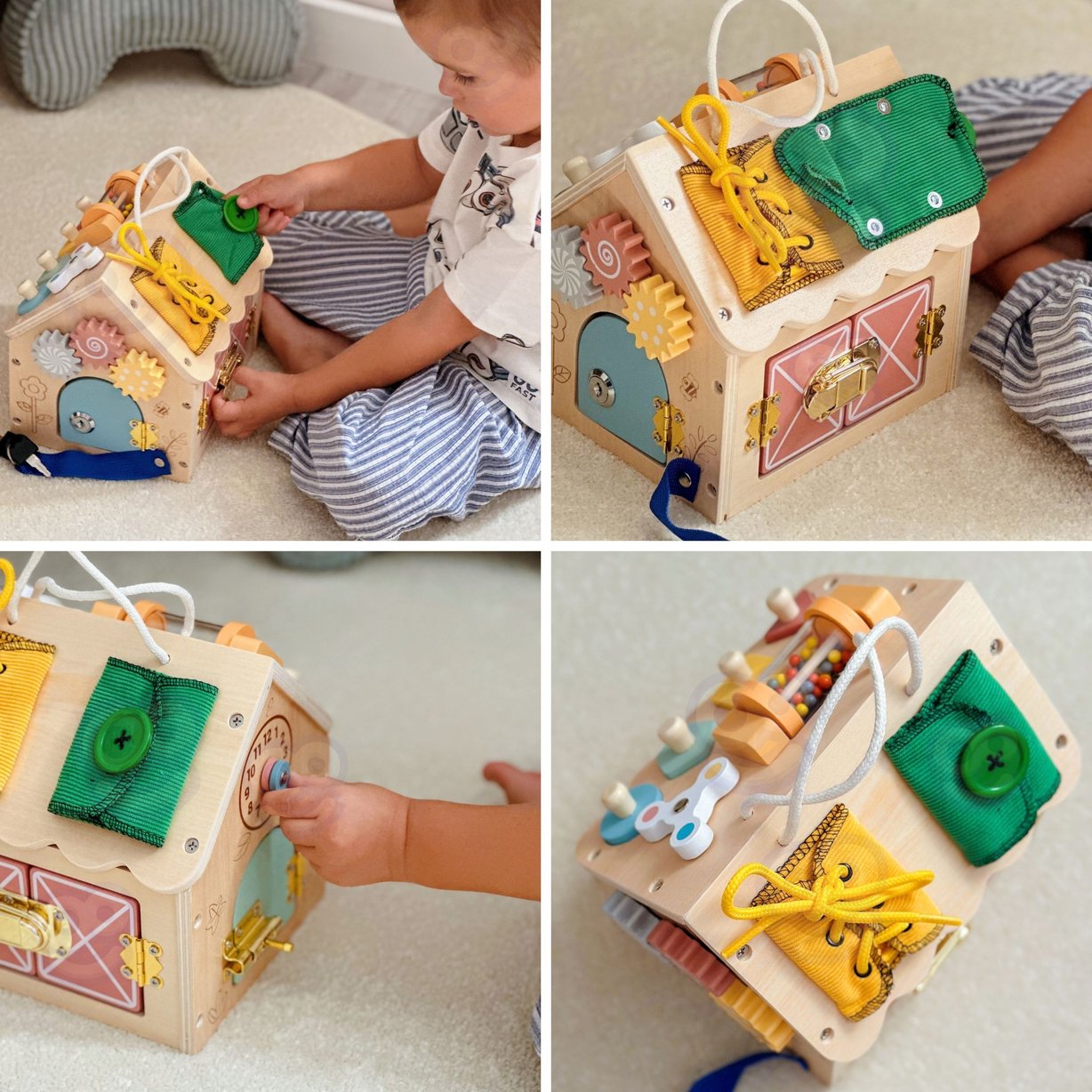 Drewniany Domek Manipulacyjny TOOKY TOY – zdjęcie 13
