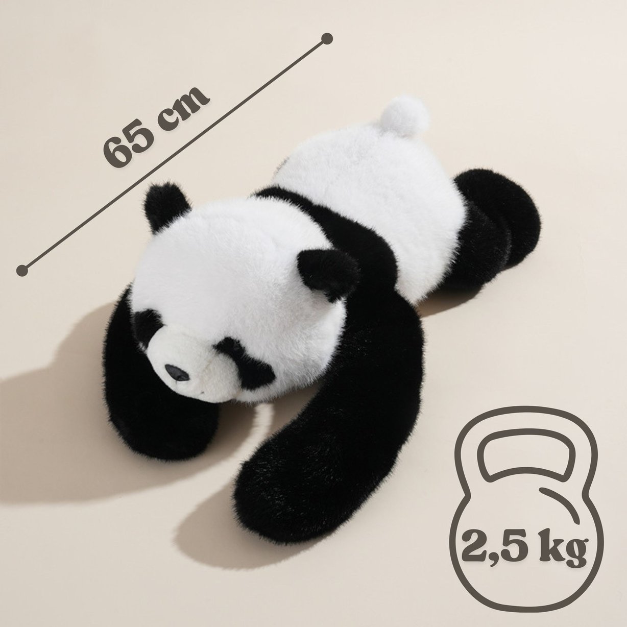WOOPIE Panda Miś Obciążeniowy Sensoryczny 2,5kg – zdjęcie 4