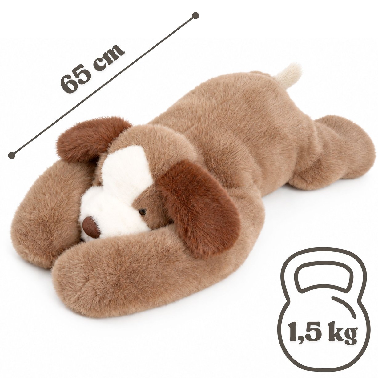 WOOPIE Piesek Miś Obciążeniowy Pluszak Sensoryczny 1,5kg – zdjęcie 5