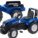 Traktor na Pedały New Holland Duży z Przyczepką od 3 lat FALK - Zabawki dla dzieci