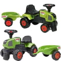 Traktorek Baby Claas Axos 310 Zielony z Przyczepką od 1 roku FALK - Zabawki dla dzieci