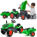 Traktorek X Tractor Zielony z Przyczepką Klakson od 2 Lat FALK - Zabawki dla dzieci