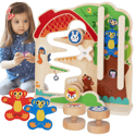 Drewniana Tablica Manipulacyjna Montessori Labirynt TOOKY TOY - Zabawki dla dzieci