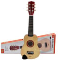 Drewniana Gitara dla Dzieci Naturalna 21 Cali 6 Strun VIGA - Zabawki dla dzieci