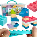 Miękkie Klocki Soft Blocks w Pudełku z Rączką 99 el. WOOPIE - Zabawki dla dzieci