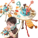 Zabawka Sensoryczna Montessori Gryzak Grzechotka Wielofunkcyjny Lis WOOPIE BABY - Zabawki dla dzieci