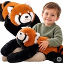 Pluszak Obciążeniowy Ruda Panda Ciężkomiś 65 cm 1,5 kg WOOPIE - Zabawki dla dzieci