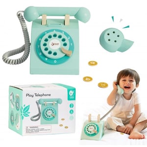 Klasyczny Drewniany Telefon dla Dzieci 4 el. CLASSIC WORLD