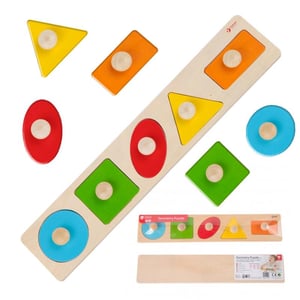 Układanka Montessori dla Dzieci Nauka Kształtów Figur Kolorów 7 el. CLASSIC WORLD