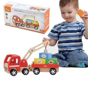 Drewniany Dźwig z Kontenerami VIGA Toys