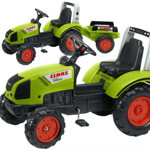 Traktor na Pedały Claas Duży z Przyczepką od 3 lat FALK