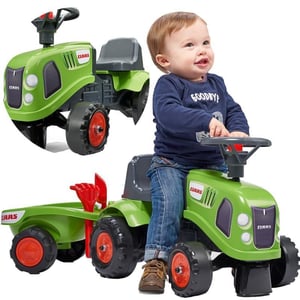 Traktorek Baby Claas Zielony z Przyczepką + akc. od 1 roku FALK