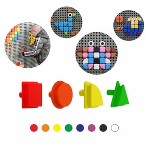 Geometryczne Elementy 8 Kolorów STEM MASTERKIDZ