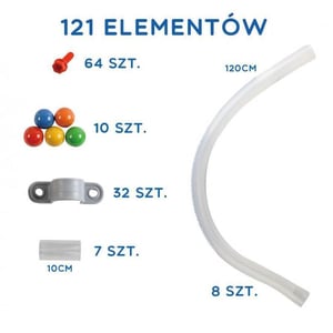 System Rur Do Tablicy STEM 121 elementów MASTERKIDZ