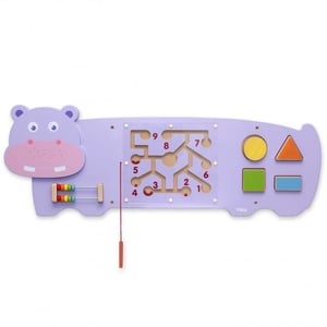 Sensoryczna Tablica Manipulacyjna Hipopotam Drewniana Montessori VIGA Toys