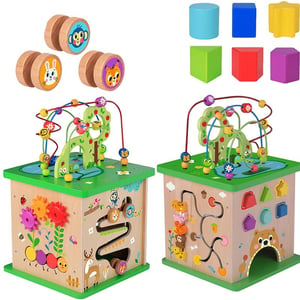 Kostka Edukacyjna Sorter Labirynt Przeplatanka Zwierzątka TOOKY TOY